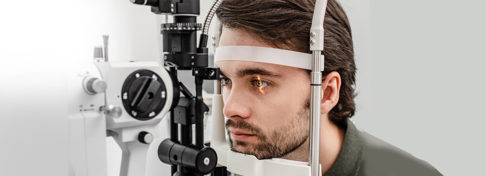 young man during eye exam in Northeast Colorado Springs